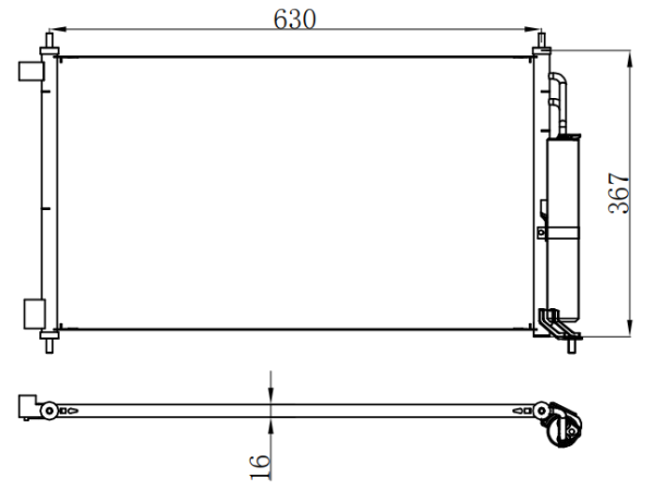 Condenser For NISSAN XY/ZY/LW.08