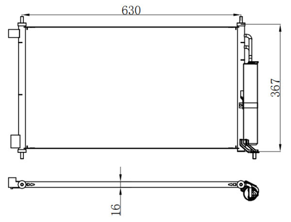 Condenser For NISSAN XY/ZY/LW.08