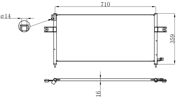 Condenser For NISSAN D22 98-