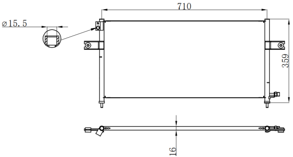 Condenser For NISSAN PALADIN