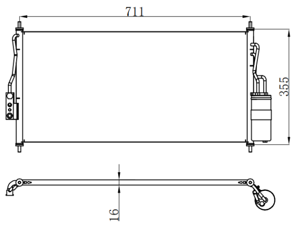 Condenser For NISSAN ALMERA 06-