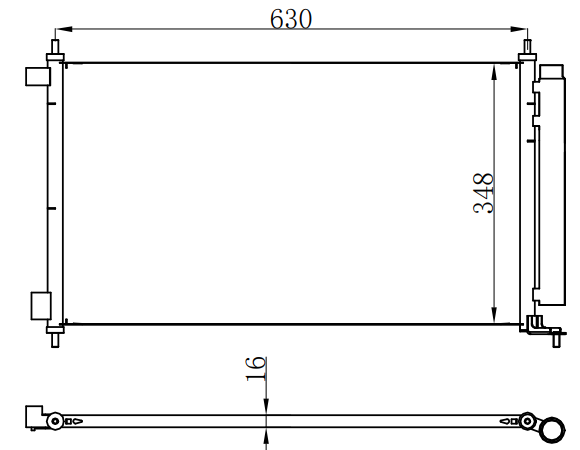 Condenser For NISSAN 启辰/CUBE (Z12) 1.6i 16V 10-