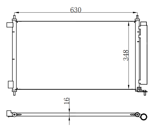 Condenser For NISSAN 启辰/CUBE (Z12) 1.6i 16V 10-