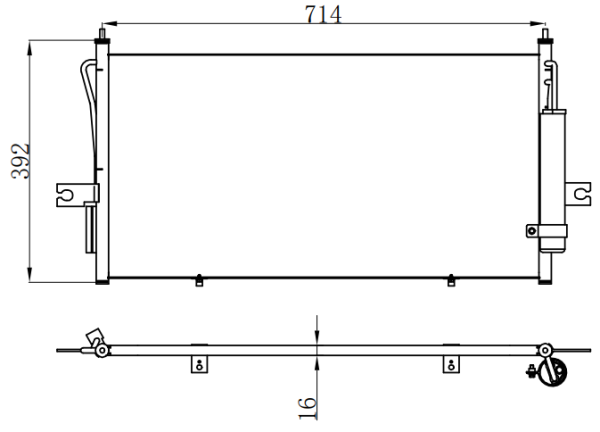 Condenser For NISSAN 03- NISSAN FRONTIER / XTERRA