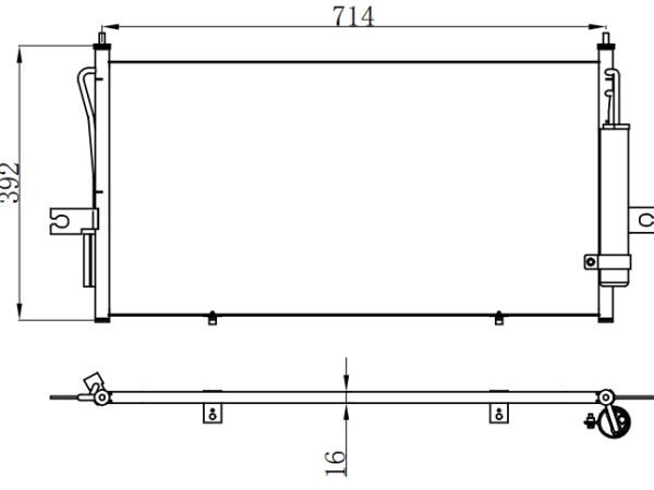 Condenser For NISSAN 03- NISSAN FRONTIER / XTERRA