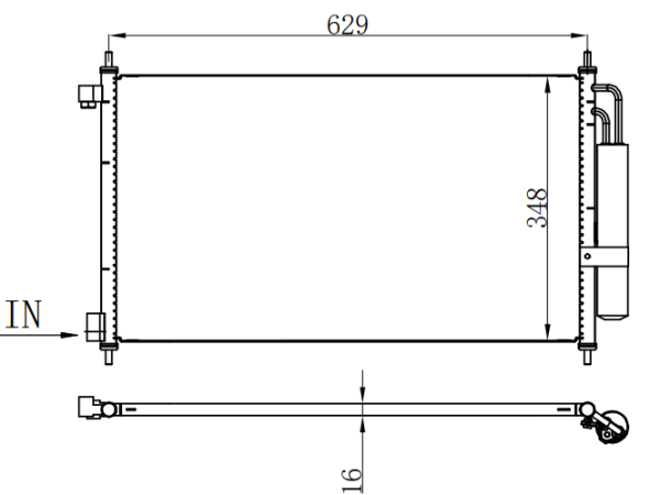 Condenser For NISSAN EVALIA NV200 (M20) 1.6I 16V 10-