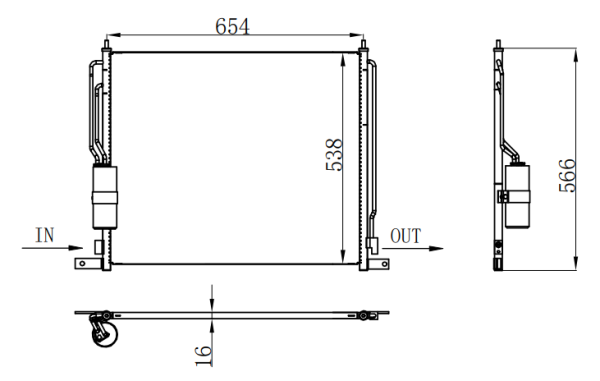 Condenser For NISSAN NISSAN NAVARA