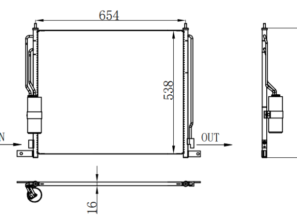 Condenser For NISSAN NISSAN NAVARA