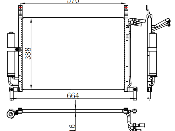 Condenser For NISSAN NISSAN