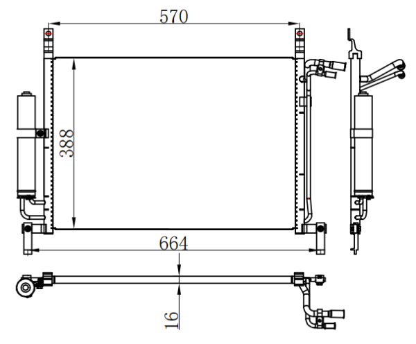 Condenser For NISSAN NISSAN