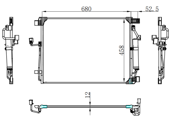 Condenser For NISSAN NAVARA/NP300 15-