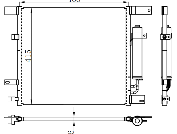 Condenser For NISSAN LERSA 1.6L 46 13-15