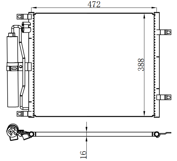 Condenser For NISSAN MICRA 1.5DCI 02-