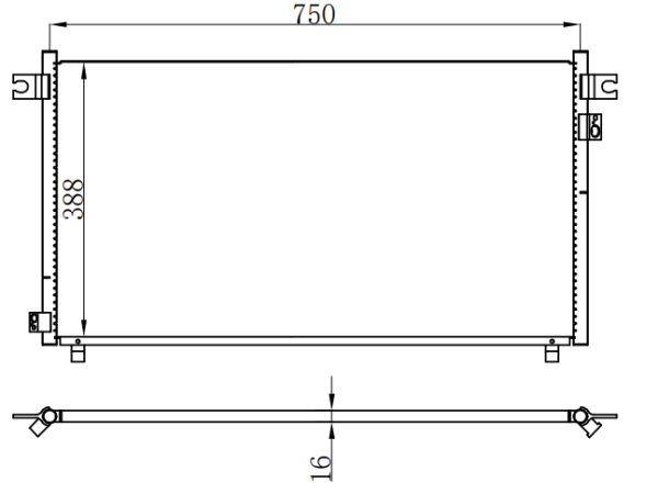 Condenser For NISSAN NISSAN INFINITI GX35