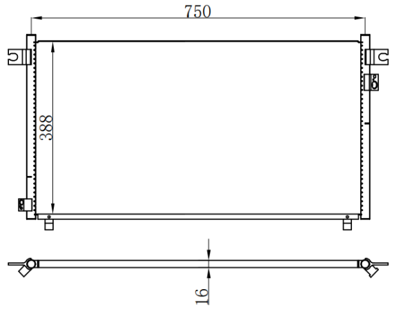 Condenser For NISSAN NISSAN INFINITI GX35