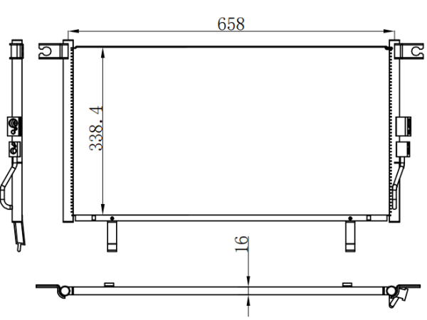 Condenser For NISSAN INSSAN CEDRIC 98-00
