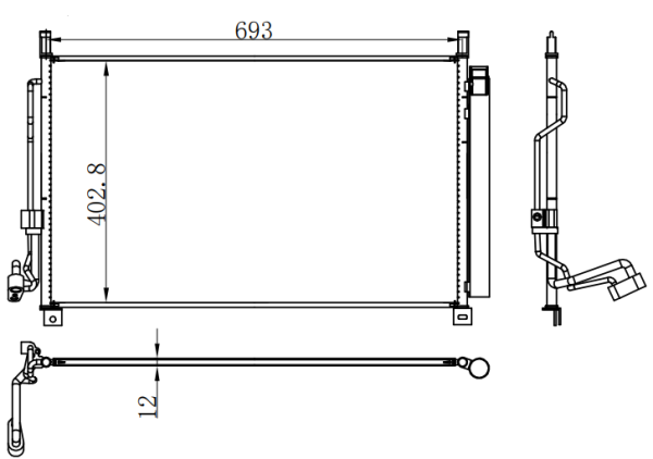 Condenser For NISSAN NISSAN NURANO（楼兰）15-