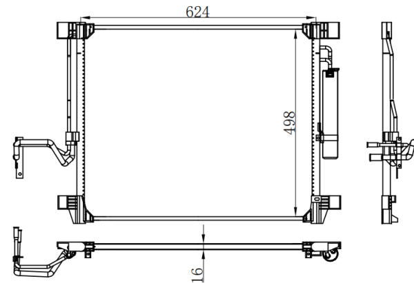 Condenser For NISSAN NISSAN INFINITI S51