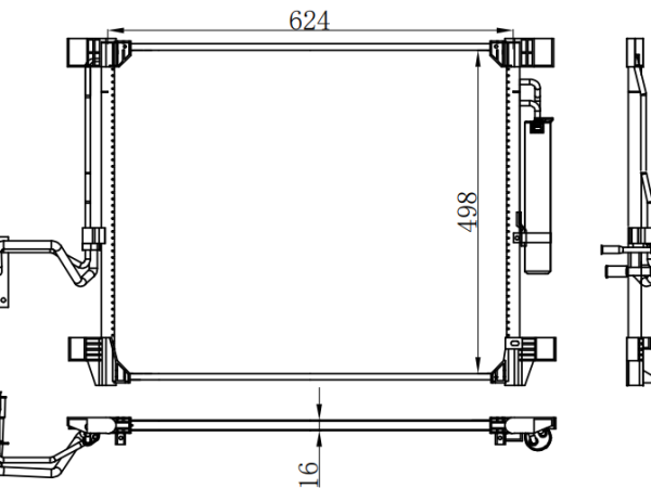 Condenser For NISSAN NISSAN INFINITI S51