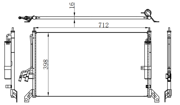 Condenser For NISSAN FX35 S50