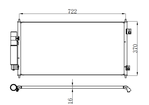 Condenser For NISSAN 07- NISSAN SENTRA