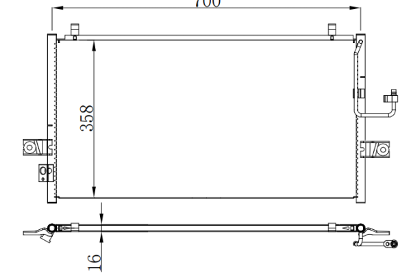 Condenser For NISSAN Ford Fox 福克斯