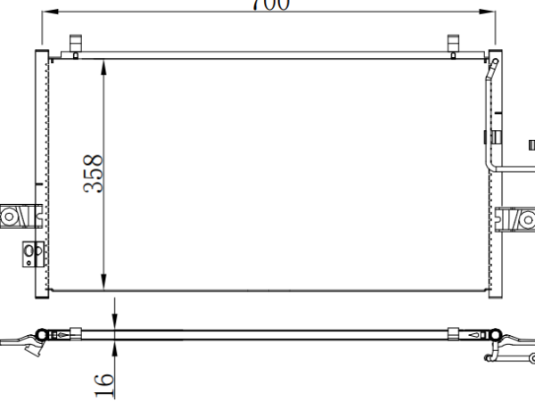 Condenser For NISSAN Ford Fox 福克斯
