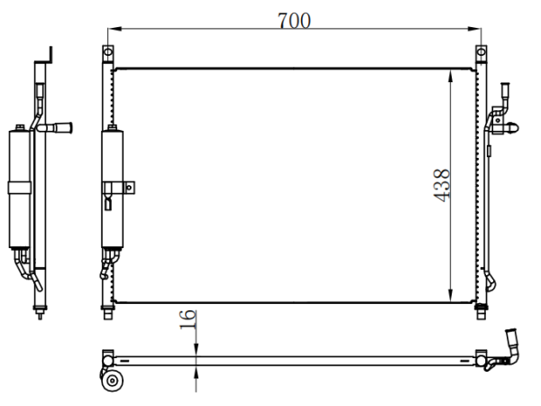 Condenser For NISSAN 风雅 M35/M45