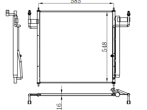 Condenser For NISSAN NS TITA 04-15
