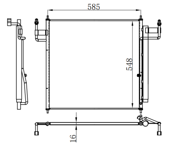 Condenser For NISSAN NS TITA 04-15