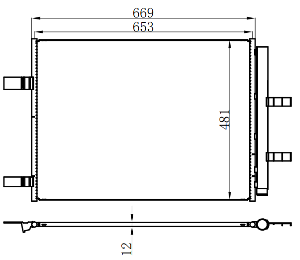 Condenser For NISSAN 20款奇骏1.5T/奇骏3