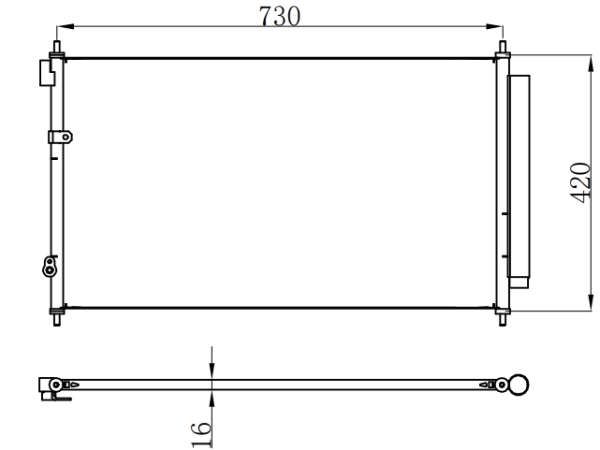 Condenser For HONDA ODYSSEY 奥德赛 RB1 07-