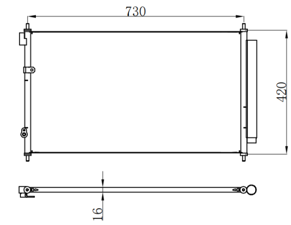 Condenser For HONDA ODYSSEY 奥德赛 RB1 07-