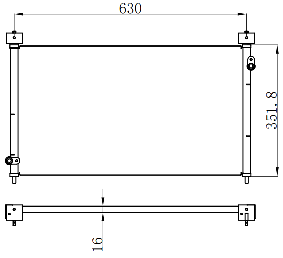 Condenser For HONDA ACCORD 雅阁 CG5 00-