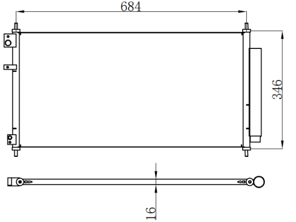 Condenser For HONDA CITY 1.8
