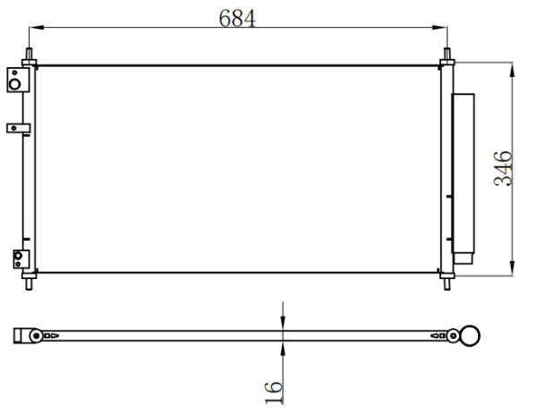 Condenser For HONDA CITY 1.8