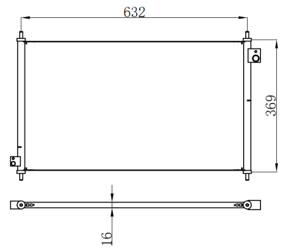 Condenser For HONDA CG5 98-