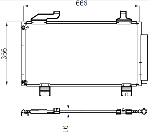 Condenser For HONDA SPIRIOR