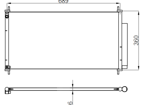 Condenser For HONDA FAI 12-