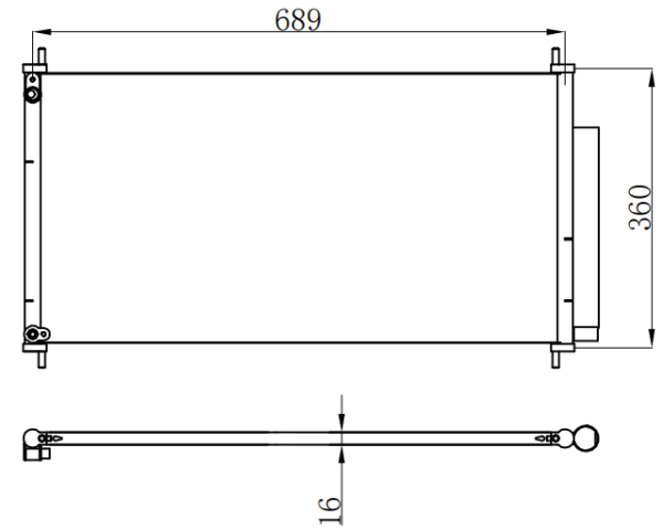 Condenser For HONDA FAI 12-