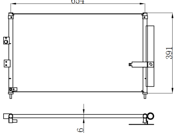 Condenser For HONDA 2006- HONDA CIVIC SEDAN