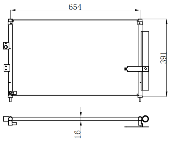 Condenser For HONDA 2006- HONDA CIVIC SEDAN