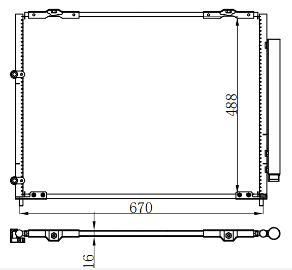 Condenser For HONDA PILOT