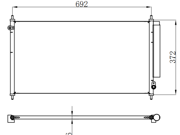 Condenser For HONDA FIT 三厢