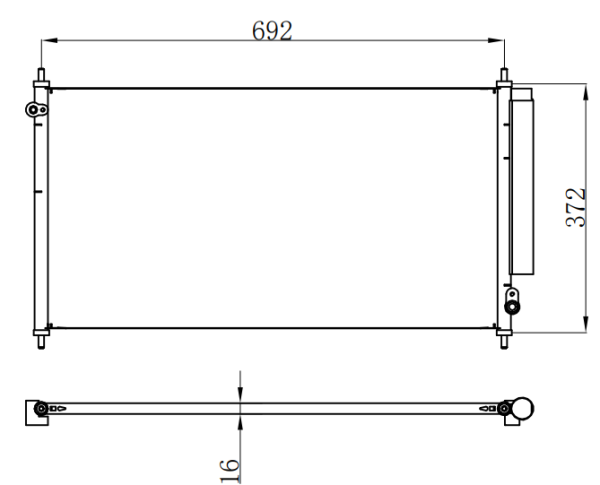 Condenser For HONDA FIT 三厢