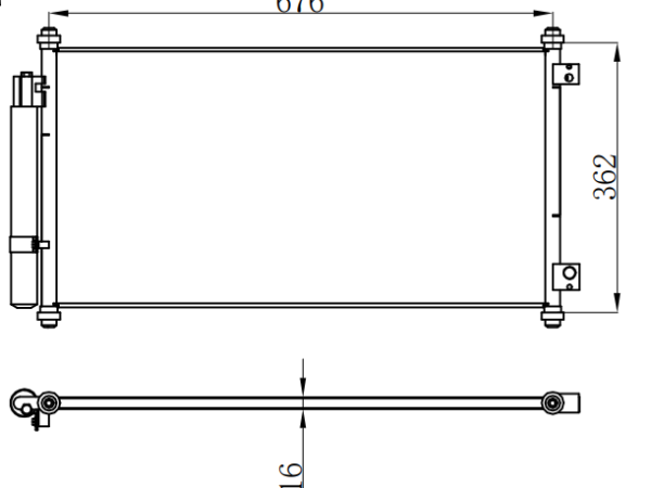 Condenser For HONDA 08-12 HONDA ACCORD
