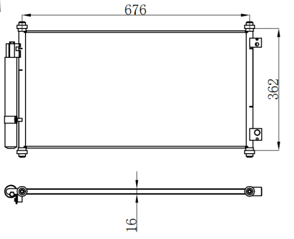 Condenser For HONDA 08-12 HONDA ACCORD