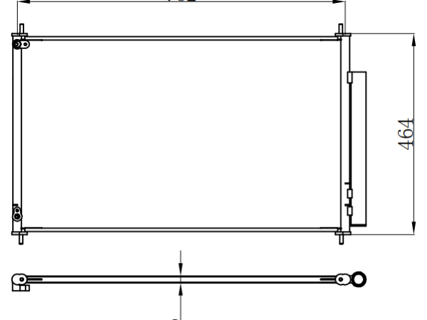 Condenser For HONDA 09- HONDA PILOT