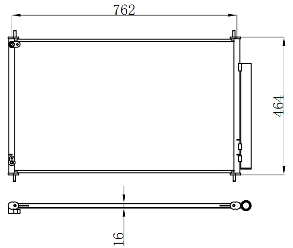 Condenser For HONDA 09- HONDA PILOT