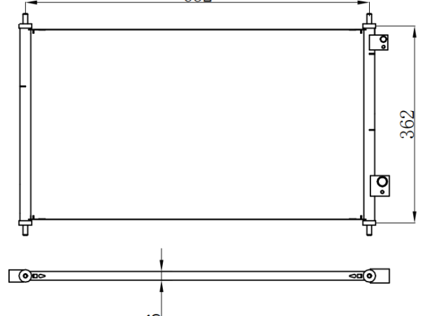Condenser For HONDA 01-05 HONDA CIVIC ALL AND 2006 NATURAL